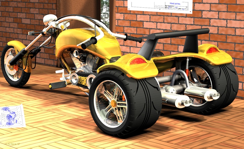 Trike rear